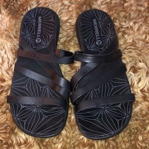 Merrell sandals women SZ 6 Blk   NWOT